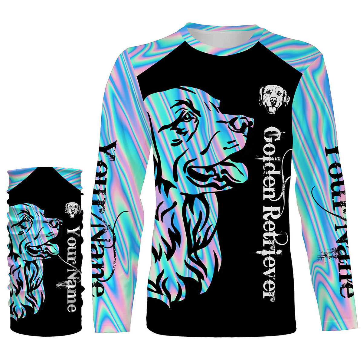 Golden Retriever Galaxy 3D All over printed T-shirt, Hoodie, Long Sleeve - Gifts for Golden dog lovers Men women and Kid FSD2821