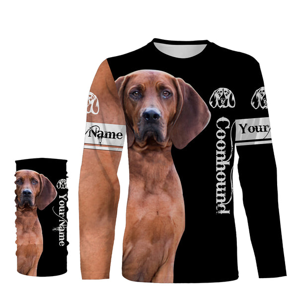 Redbone Coonhound 3D All Over Printed Shirts, Hoodie Coonhound Dog Personalized Gifts for hound Lovers FSD2998