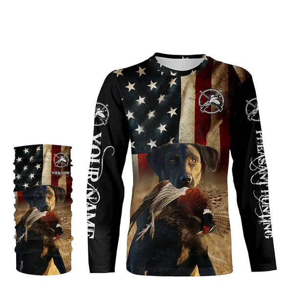 Best Pheasant dogs black Labrador Retriever American flag 3D All over printed Shirts FSD3871