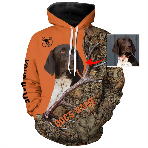 Personalized hunting Dog's image and Name 3D All over print shirts, Personalized gifts FSD3877