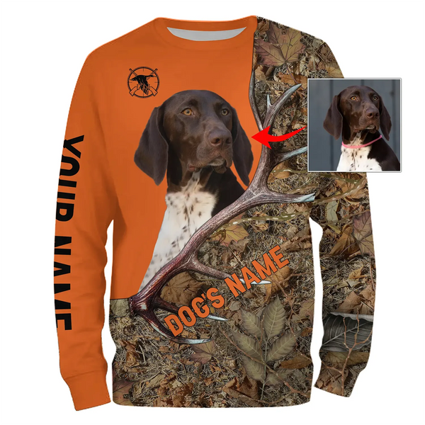 Personalized hunting Dog's image and Name 3D All over print shirts, Personalized gifts FSD3877