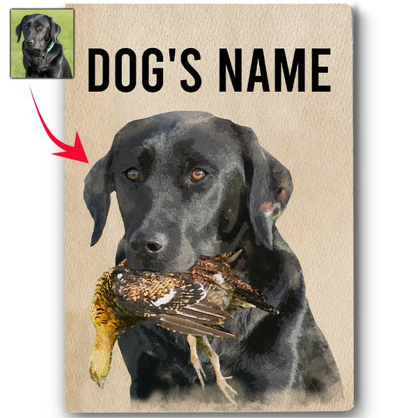 Personalized Bird Dogs Matte Canvas, Custom Dog's Photo and Name Canvas, Hunting Dogs gifts FSD3813 D06