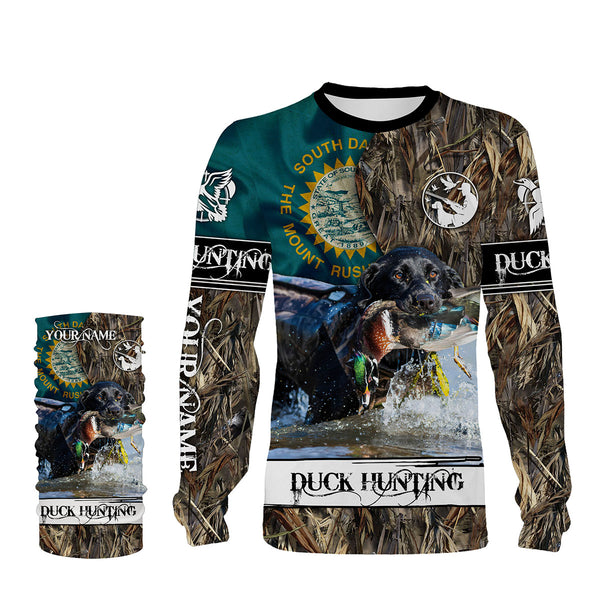 South Dakota Duck hunting Waterfowl Camo Custom Full Printing Shirt, Hoodie - Duck hunting gifts FSD3337