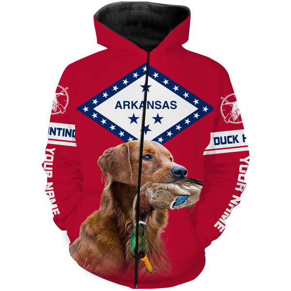 Arkansas Duck hunting with Dog Golden Retriever Custom Full Printing Shirt, Hoodie, T shirt - FSD3339