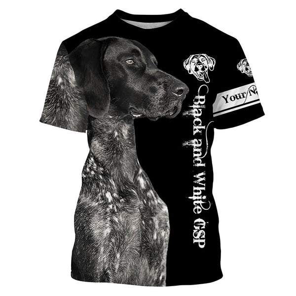 Black German Shorthaired Pointer 3D All Over Printed Shirts, Hoodie Custom Gifts for GSP Dog Lovers FSD3604