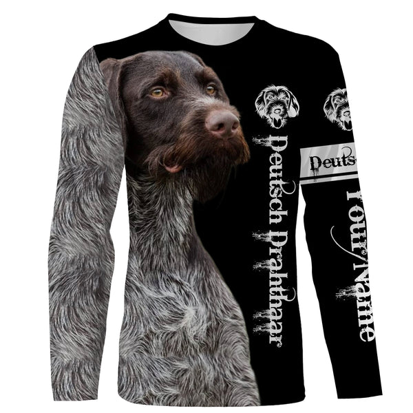Deutsch Drahthaar Custom Name 3D All Over Printed Shirts, Hoodie, T-shirt Drahthaar Dog Gifts for Dog Lovers FSD2700