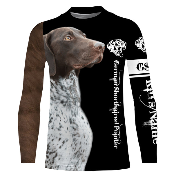 German Shorthaired Pointer Custom Name 3D All Over Printed Shirts, Hoodie, T-shirt GSP Dog Gifts for Dog Lovers FSD2703