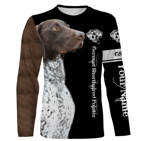 German Shorthaired Pointer Custom Name 3D All Over Printed Shirts, Hoodie, T-shirt GSP Dog Gifts for Dog Lovers FSD2703