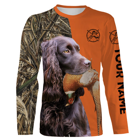 Pheasant hunting Dogs Customize name 3D All over print Shirts - Boykin Spaniel FSD3535