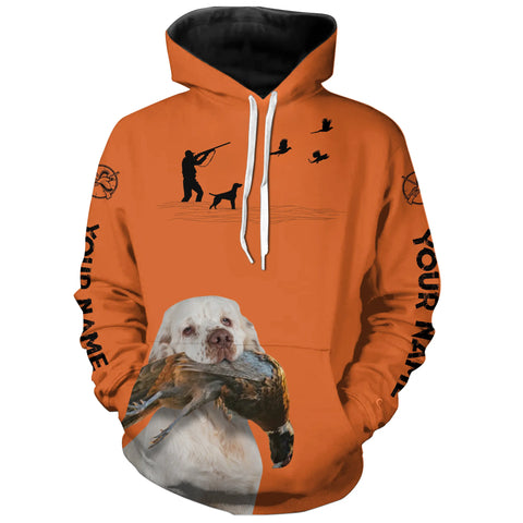 Clumber Spaniel Dog Pheasant Hunting customized Name Shirts for Pheasant Hunters FSD3923