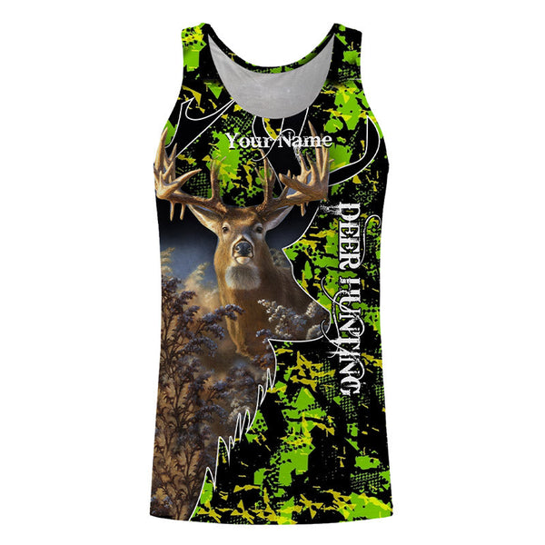 Deer hunting Custom Name 3D All over print Shirts - Personalized hunting gift - FSD3370