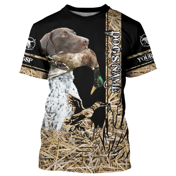 German Shorthaired Pointer Dog Duck Hunting waterfowl camo Shirts for Duck Hunters FSD3930