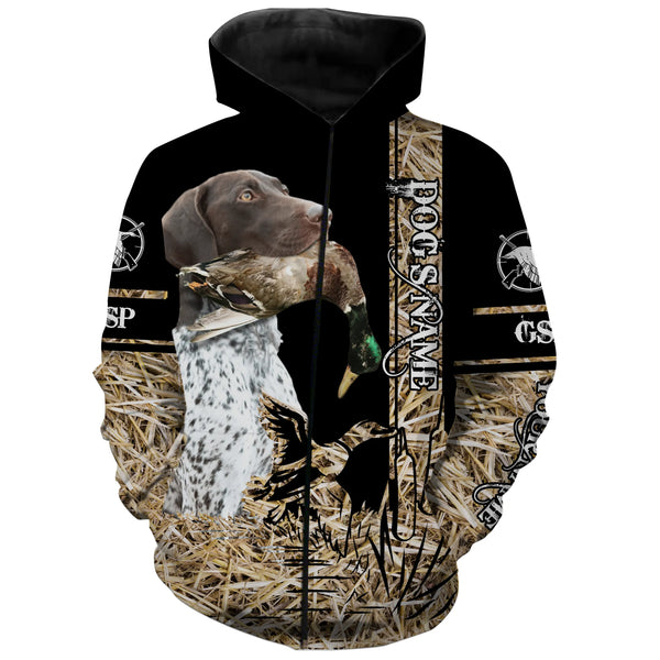 German Shorthaired Pointer Dog Duck Hunting waterfowl camo Shirts for Duck Hunters FSD3930