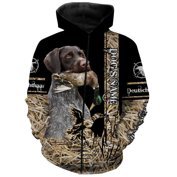 Deutsch Drahthaar Dog Duck Hunting waterfowl camo Shirts for Duck Hunters FSD3933