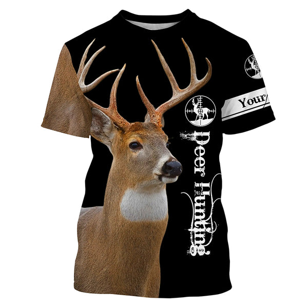 Deer Buck 3D All Over Printed Shirts, Hoodie - Personalized Deer hunting Gifts for Men, Women and Kid FSD3636