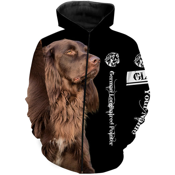 German Longhaired Pointer (Deutsch Langhaar) 3D All Over Printed T-Shirt, Hoodie Gifts for Dog Lovers FSD3645