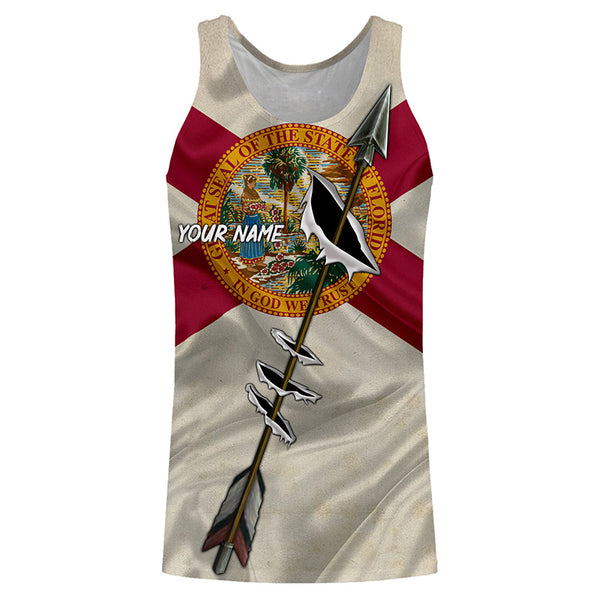 Archery Bow Hunting Florida flag custom Name 3D All over print Shirt, Archers Gifts for Adult and Kid FSD3542
