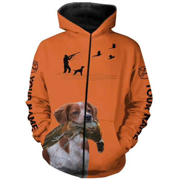 Brittany Pheasant Hunting clothes, best personalized Upland hunting clothes, hunting gifts FSD3907