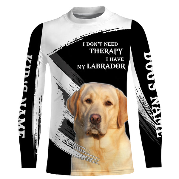 Yellow Labrador Custom Name Full print Shirts, Funny Dog saying shirts, Personalized Gift FSD3117