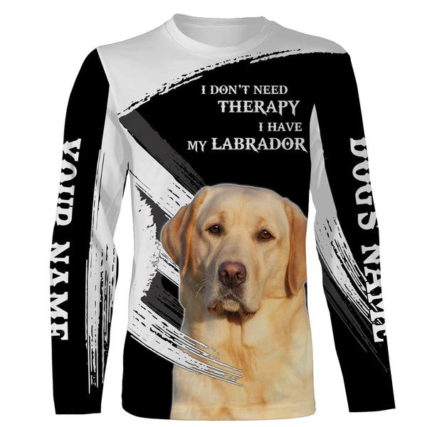 Yellow Labrador Custom Name Full print Shirts, Funny Dog saying shirts, Personalized Gift FSD3117
