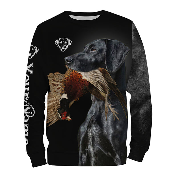 Black GSP Pheasant Hunting Dog 3D All over print Hoodie, T-Shirt, Personalized hunting gifts FSD3666