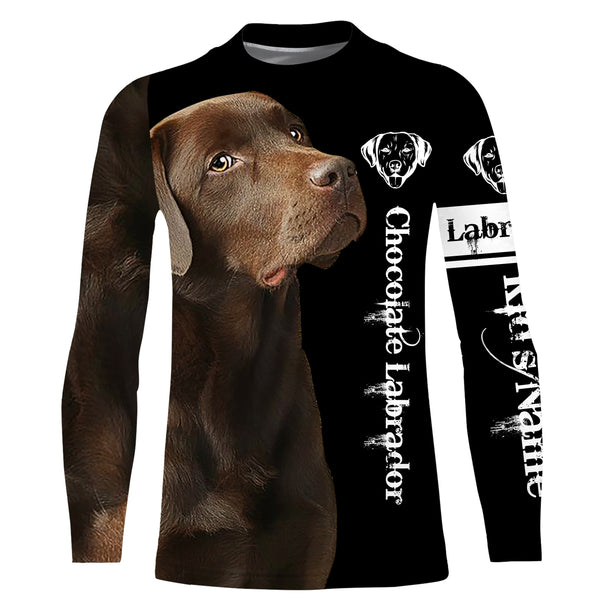 Chocolate Lab 3D All Over Printed Shirts, Hoodie, T-shirt Labrador Retriever Dog Gifts for Labs Lovers FSD2570