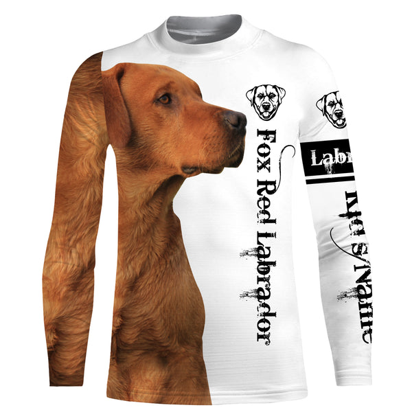 Fox Red Lab 3D All Over Printed Shirts, Hoodie, T-shirt Labrador Retriever Dog Gifts for Labs Lovers FSD2572