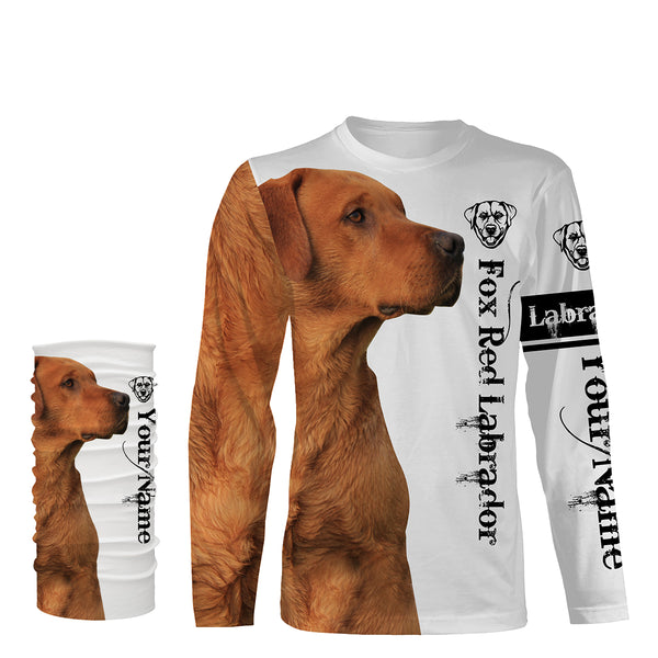 Fox Red Lab 3D All Over Printed Shirts, Hoodie, T-shirt Labrador Retriever Dog Gifts for Labs Lovers FSD2572