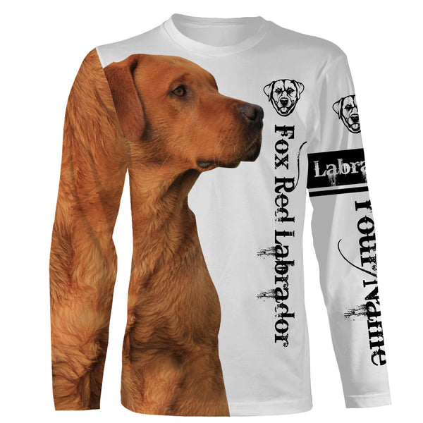 Fox Red Lab 3D All Over Printed Shirts, Hoodie, T-shirt Labrador Retriever Dog Gifts for Labs Lovers FSD2572