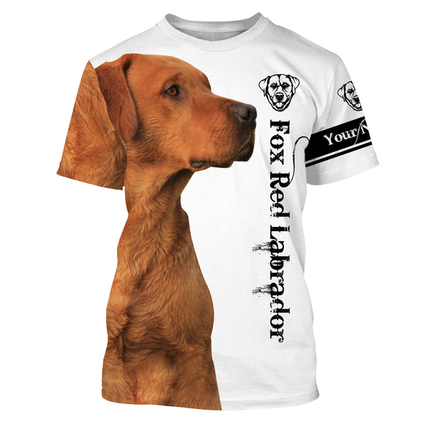 Fox Red Lab 3D All Over Printed Shirts, Hoodie, T-shirt Labrador Retriever Dog Gifts for Labs Lovers FSD2572