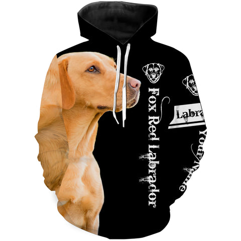 Fox Red Lab 3D All Over Printed Shirts, Hoodie, T-shirt Labrador Retriever Dog Gifts for Labs Lovers FSD2823