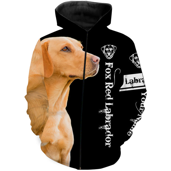 Fox Red Lab 3D All Over Printed Shirts, Hoodie, T-shirt Labrador Retriever Dog Gifts for Labs Lovers FSD2823