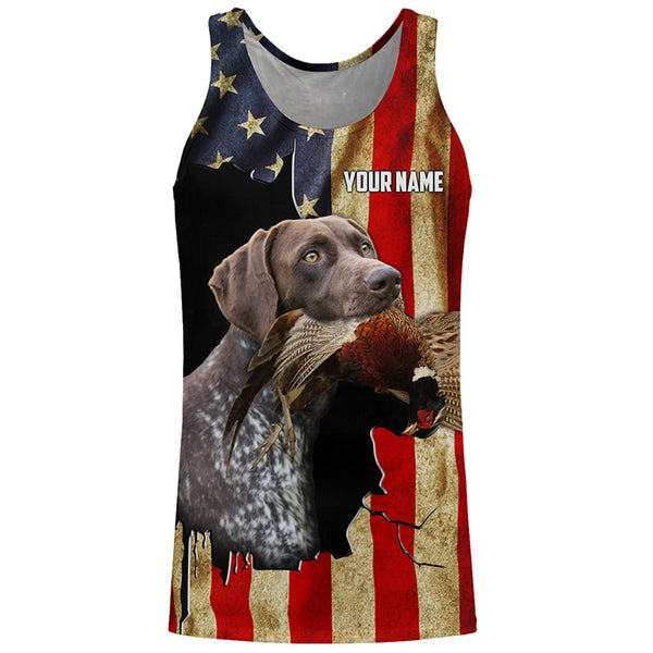 Pointer german shorthair best bird dogs American flag Custom Name Shirts, gifts for dog owners FSD3799