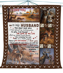 The Love of My Life To My Husband Fleece blanket, Gift for husband, Valentine's day, Birthday, Anniversary's day - TNN1 D08