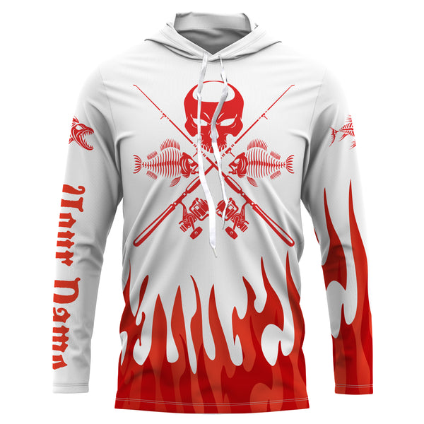 Fish Reaper Custom Long sleeve performance Fishing Shirts, Fish skull Fishing jerseys TTS0022