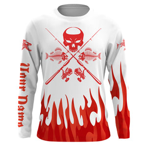 Fish Reaper Custom Long sleeve performance Fishing Shirts, Fish skull Fishing jerseys TTS0022