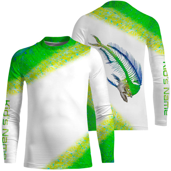 Mahi Mahi Long Sleeve Fishing Shirt for Men, personalized performance Fishing Shirts TTS0029