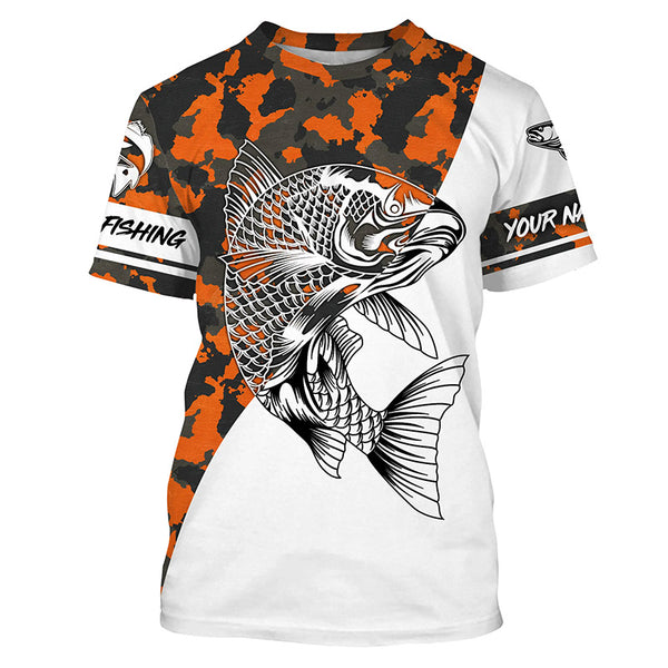 Custom Name Long Sleeve Redfish Fishing camo shirt, hoodie TTS0648
