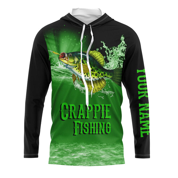 Crappie Long Sleeve Fishing Shirt for Men, Personalized Performance Clothing TTS0791