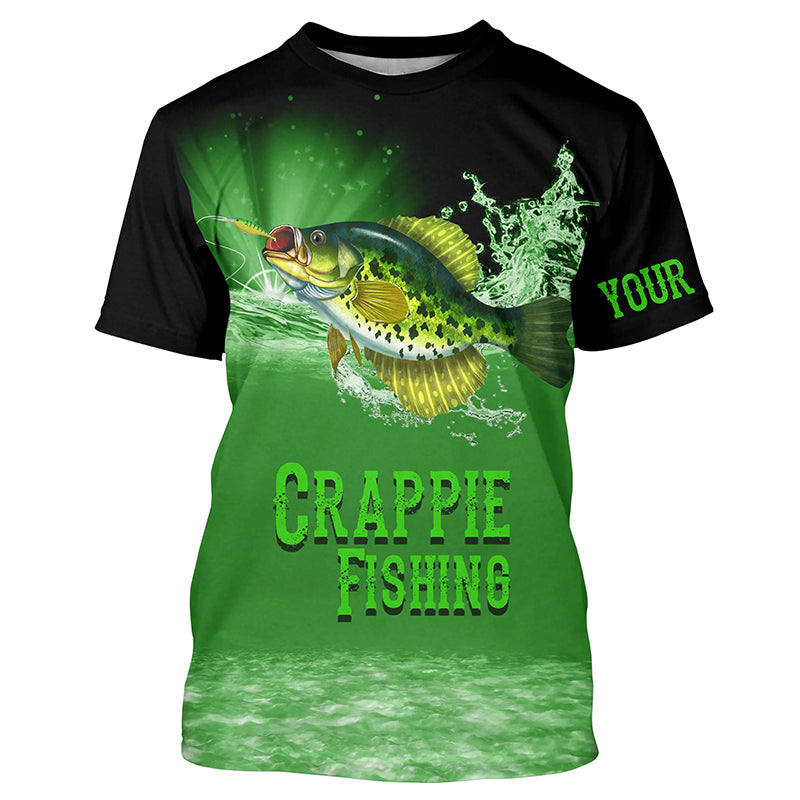 Crappie Long Sleeve Fishing Shirt for Men, Personalized Performance Clothing TTS0791 T-Shirt UPF / M