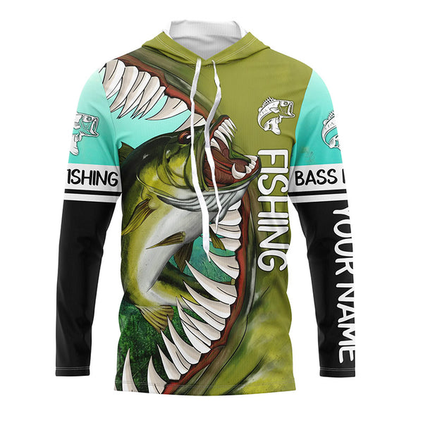 Personalized Largemouth Bass Fishing jerseys,  tournament fishing shirts TTS0713