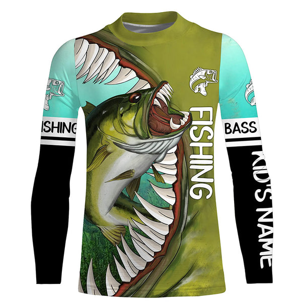 Personalized Largemouth Bass Fishing jerseys,  tournament fishing shirts TTS0713