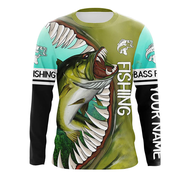 Personalized Largemouth Bass Fishing jerseys,  tournament fishing shirts TTS0713