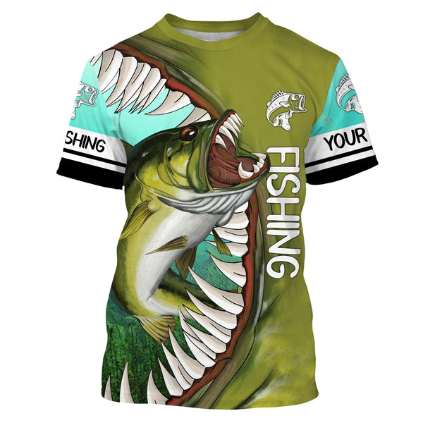 Personalized Largemouth Bass Fishing jerseys,  tournament fishing shirts TTS0713