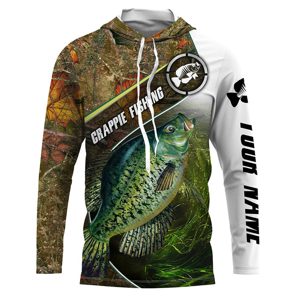 UPF 30+ Long Sleeve Crappie Fishing T-Shirt for Men, Women and Kid TTS0548