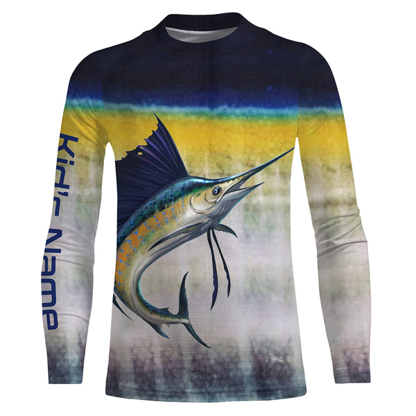 Sailfish Fishing Custom Long Sleeve performance Fishing Shirts Fishing jerseys TTS0012