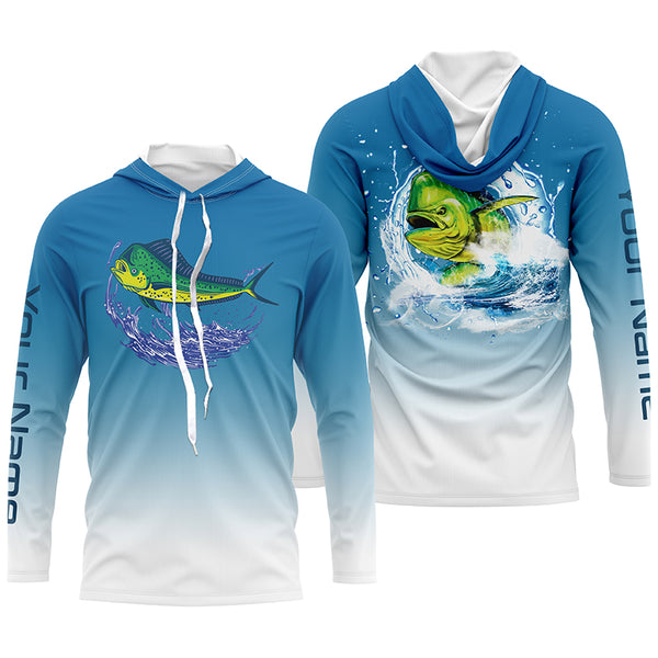 Mahi Mahi Fishing Custom Long Sleeve performance Fishing Shirts, Mahi Mahi Fishing jerseys TTS0207