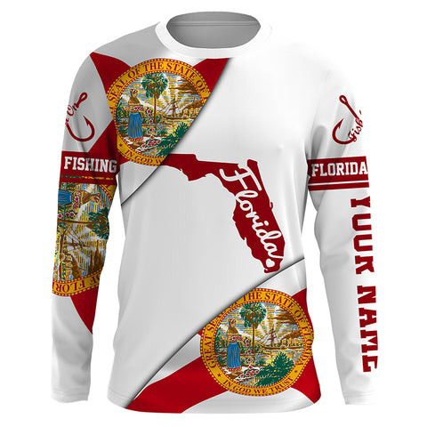 Patriot Long Sleeve Performance Shirts UV Protection UPF 30+, Personalized Florida Clothing TTS0213