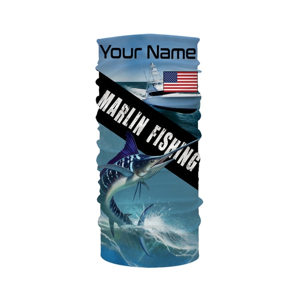 Customized Marlin fishing shirts, long sleeve performance fishing shirts TTS0064