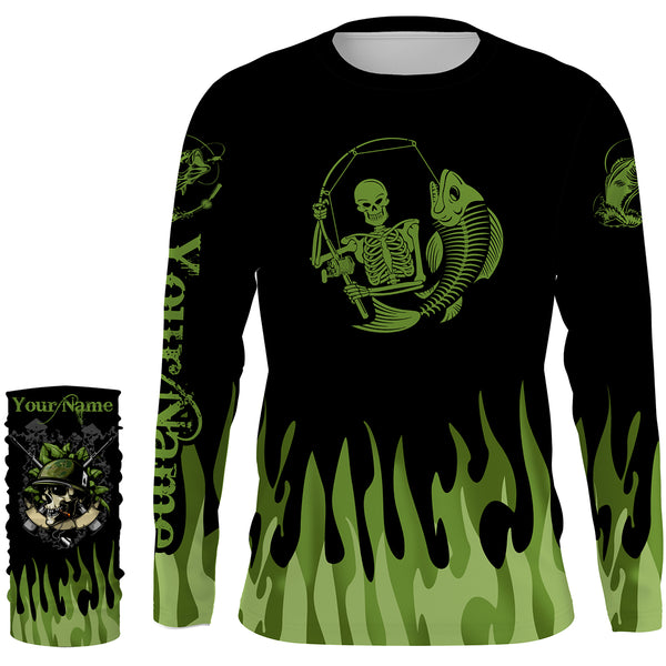 Fish Reaper Long Sleeve Fishing Shirt for Men, Personalized Performance Clothing TTS0067